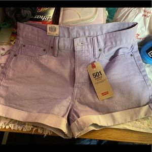 Purple Levi Shorts